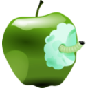 download Apple With Worm Dan Ger 01r clipart image with 90 hue color