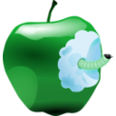 download Apple With Worm Dan Ger 01r clipart image with 135 hue color