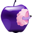 download Apple With Worm Dan Ger 01r clipart image with 270 hue color