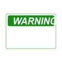 download Warning Blank Green clipart image with 0 hue color