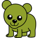 download Bear clipart image with 45 hue color