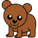 download Bear clipart image with 0 hue color
