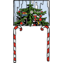 download Christmas Arch clipart image with 0 hue color
