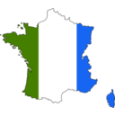 download Colored Map Of France clipart image with 225 hue color