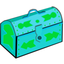 download Treasure Chest clipart image with 135 hue color