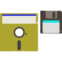 download Floppy Disks clipart image with 180 hue color