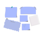 download Notepaper clipart image with 180 hue color