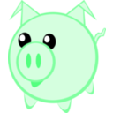 download Cerdito Little Pig clipart image with 135 hue color