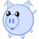 download Cerdito Little Pig clipart image with 225 hue color
