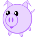 download Cerdito Little Pig clipart image with 270 hue color