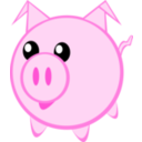 download Cerdito Little Pig clipart image with 315 hue color