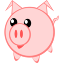 download Cerdito Little Pig clipart image with 0 hue color