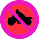 download No Motorbikes clipart image with 315 hue color