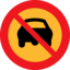 No Cars Sign
