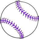 download Baseball clipart image with 270 hue color