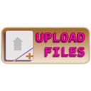 download Upload File clipart image with 270 hue color