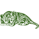 download Tiger Cub clipart image with 90 hue color