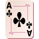 download Ornamental Deck Ace Of Clubs clipart image with 315 hue color