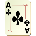 download Ornamental Deck Ace Of Clubs clipart image with 0 hue color