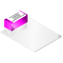 download A Stamp Placed On Paper clipart image with 270 hue color