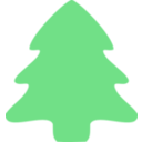 download Christmas Tree Icon clipart image with 45 hue color