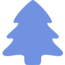 download Christmas Tree Icon clipart image with 135 hue color