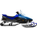 download Snowmobile clipart image with 0 hue color