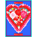 download Heart Of Roses clipart image with 0 hue color