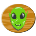download Aliens Head clipart image with 0 hue color