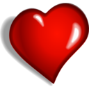 download Heart clipart image with 0 hue color