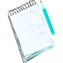 download Notepad Pencil clipart image with 135 hue color