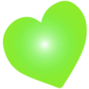 download Hearts clipart image with 90 hue color