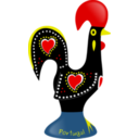download Rooster Of Barcelos clipart image with 0 hue color