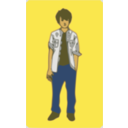 download Teenager clipart image with 0 hue color