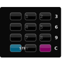 download Glossy Black Keypad clipart image with 315 hue color