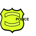 download Police Badge clipart image with 45 hue color