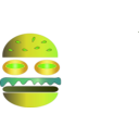download Burger Sandwich Icon clipart image with 45 hue color