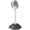 download Old Microphone clipart image with 90 hue color
