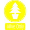download Alive Only clipart image with 180 hue color