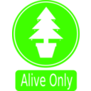 download Alive Only clipart image with 225 hue color