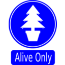 download Alive Only clipart image with 0 hue color
