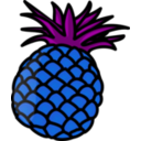 download Pineapple clipart image with 180 hue color