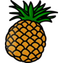 download Pineapple clipart image with 0 hue color