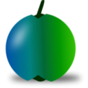 download Red And Green Apple clipart image with 90 hue color