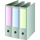 download 3 Binders clipart image with 90 hue color