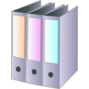 download 3 Binders clipart image with 180 hue color