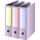 download 3 Binders clipart image with 225 hue color