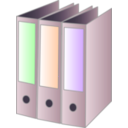 download 3 Binders clipart image with 270 hue color