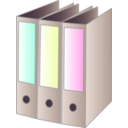 download 3 Binders clipart image with 315 hue color