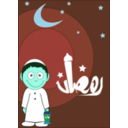 download Ramadan clipart image with 135 hue color